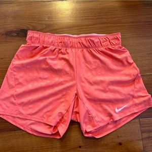 Pink Nike workout shorts